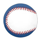Balle De Baseball Bleu Rouge Couché Base-ball initial (Devant Gauche)