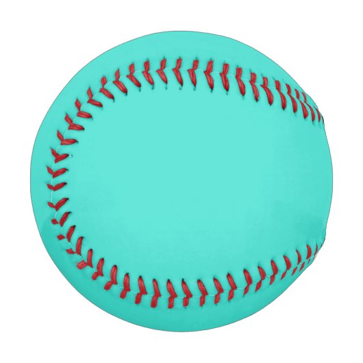 Balle De Baseball Bleu Turquoise solide (Devant Gauche)