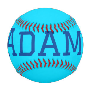 Balle De Baseball Bleu violet ajouter un nom de texte retour à l'éco