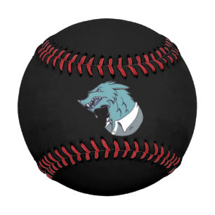Balle De Baseball Bleu Werewolf baseball noir