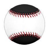 Balle De Baseball Bleu Werewolf baseball noir et blanc (Dos)