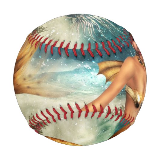 Balle De Baseball Blonde Sirène (Dos)