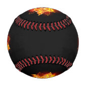 Balle De Baseball Blooming Fire Rose (Devant)