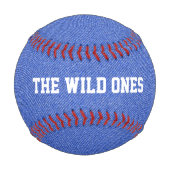 Balle De Baseball Blue Denim Look Custom Basball (Dos)