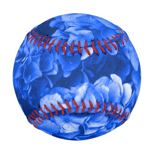 Balle De Baseball Blue Hydrangea Baseball (Devant)