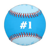 Balle De Baseball Blue Triplet Boy Stats de naissance (Dos)