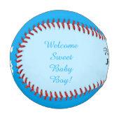 Balle De Baseball Blue Triplet Boy Stats de naissance (Devant Gauche)