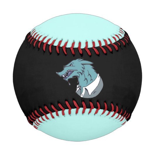 Balle De Baseball Blue Werewolf baseball noir et bleu (Devant)