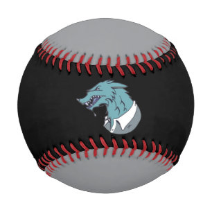Balle De Baseball Blue Werewolf baseball noir et gris