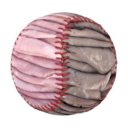 Balle De Baseball Boeuf et jambon (Angle)