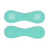 Balle De Baseball Bold Modern | White on aqua (Panneaux)