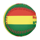 Balle De Baseball Bolivie Drapeau et blason patriotique (Devant Gauche)