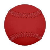 Balle De Baseball Bonbons foncés Pomme rouge couleur solide (Dos)