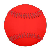 Balle De Baseball Bonbons Pomme rouge couleur solide (Dos)