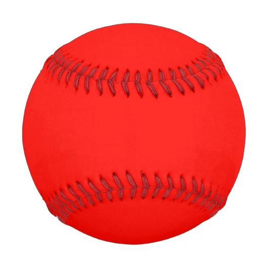 Balle De Baseball Bonbons Pomme rouge couleur solide (Devant)