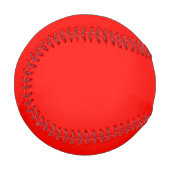 Balle De Baseball Bonbons Pomme rouge couleur solide (Devant Gauche)