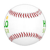 Balle De Baseball Bonjour été (Dos)