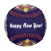 Balle De Baseball Bonne année au baseball ! (Dos)