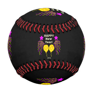 Balle De Baseball Bonne Année Souhaite Baseball