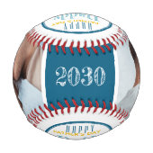 Balle De Baseball Bonne Fête des pères Custom Photo Baseball (Dos)