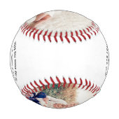 Balle De Baseball Bonne Fête des pères Custom Photo Baseball (Dos)