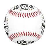Balle De Baseball Bonne Fête des pères de baseball (Devant)