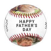 Balle De Baseball Bonne Fête des pères grand-père photo (Dos)