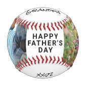 Balle De Baseball Bonne Fête des pères grand-père photo (Devant)