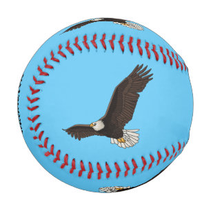 Balle De Baseball Bonne illustration de dessin d'aigle à chauve-sour