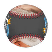 Balle De Baseball Bonne typographie de Fête des pères gris foncé (Dos)