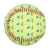 Balle De Baseball Bonnets de Pâques et jonquilles (Devant Gauche)