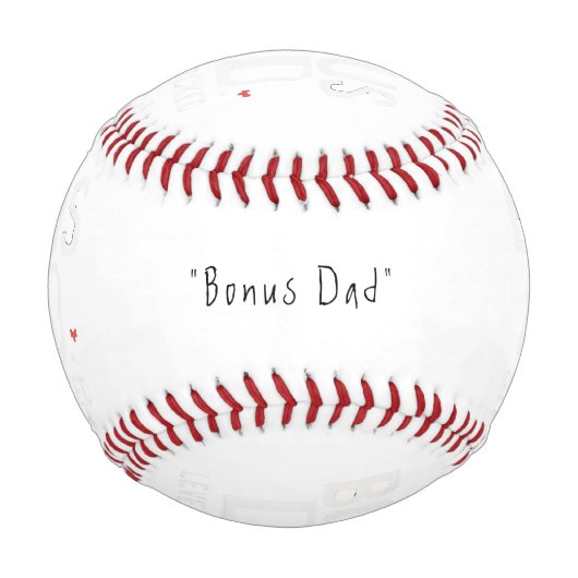 Balle De Baseball Bonus Papa Baseballs - Mémoire de coeur Cadeau (Devant)