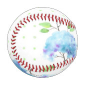 Balle De Baseball Bordure motif aquarelle verticale transparente (Devant Gauche)