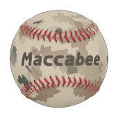 Balle De Baseball Bouclier Maccabee du désert et oreilles (Devant)