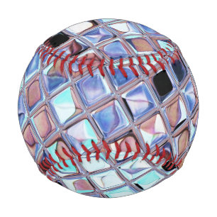 Balle De Baseball Boule à facettes argentée en gros plan Photo de