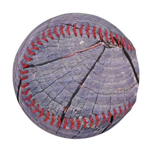 Balle De Baseball Boule rustique vieux bois (Dos Droite)