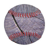 Balle De Baseball Boule rustique vieux bois (Devant)