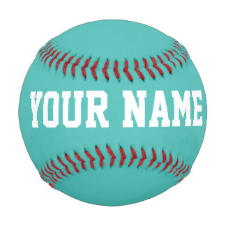 Balle De Baseball Boy Birthday gift idea custom name text turquoise