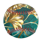 Balle De Baseball Branche avec Feuilles d'or Ginko Biloba (Dos)