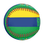 Balle De Baseball Brésil Drapeau et blason Patriotique (Devant Gauche)