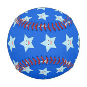 Balle De Baseball Bright Blue Celebration Star Baseball (Dos)