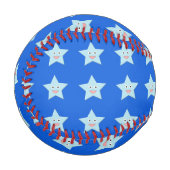 Balle De Baseball Bright Blue Celebration Star Baseball (Devant Gauche)