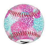 Balle De Baseball Bright Floral pattern 2 (Dos)