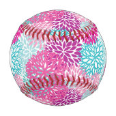 Balle De Baseball Bright Floral pattern 2 (Devant)