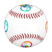 Balle De Baseball Bright infinity with rainbow butterfly (Devant)