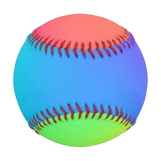 Balle De Baseball Bright Rainbow Gradient Baseball (Devant)