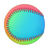 Balle De Baseball Bright Rainbow Gradient Baseball (Devant Gauche)