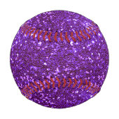 Balle De Baseball Brillant Violet Fille Glam Sparkly (Dos)