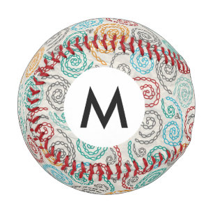 Balle De Baseball Broderie fantaisie papier grondé