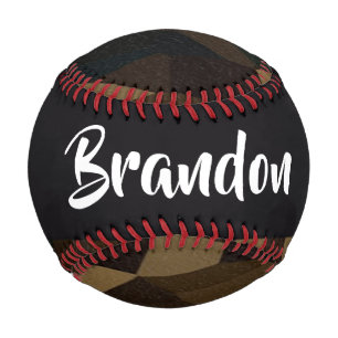 Balle De Baseball Brown geometric shapes